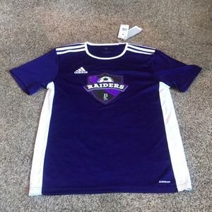 Adidas purple short sleeve sz M